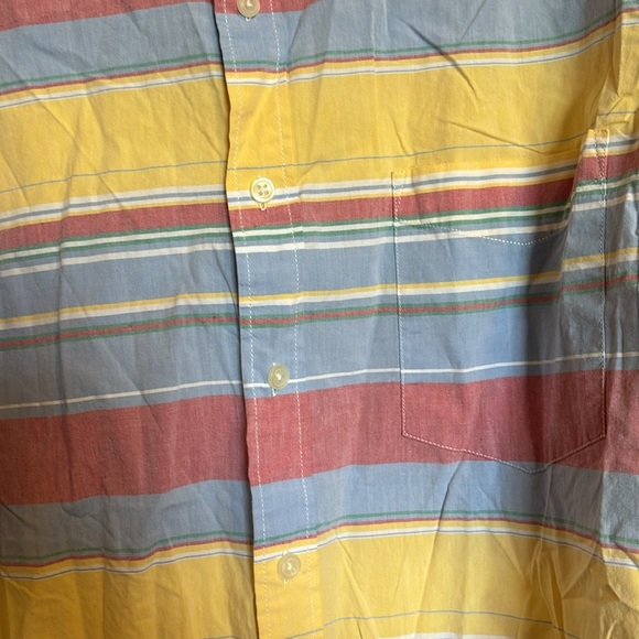 Club Room men’s multi colored striped long sleeve button down shirt size XL - Picture 3 of 8